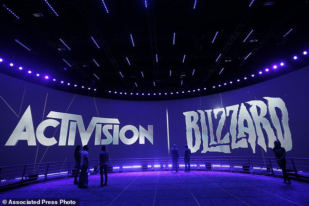 The Activision Blizzard booth during the Electronic Entertainment Expo on June 13, 2013 in Los Angeles