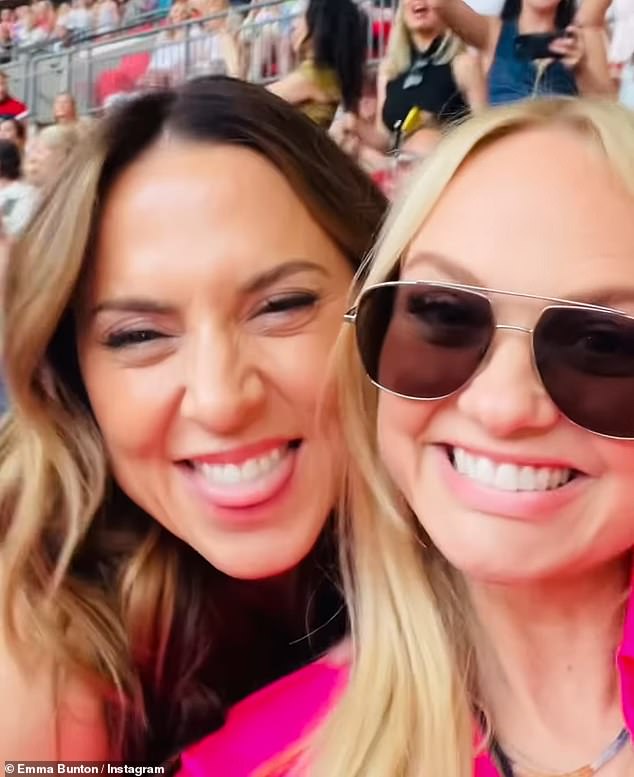 Just Like It Was: It comes after Emma enjoyed a mini-reunion with Spice Girl bandmate Mel C on Wednesday