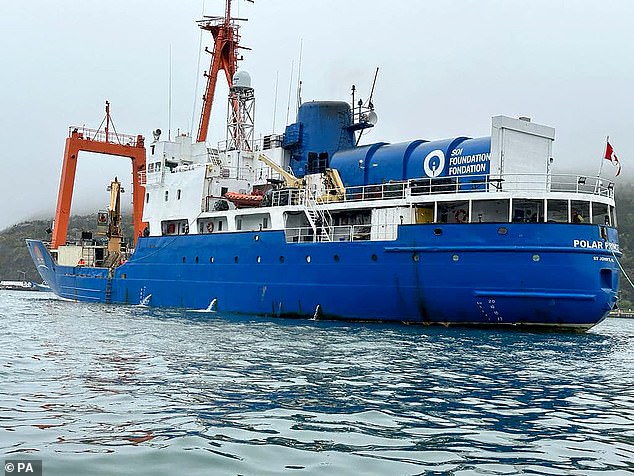 The Polar Prince is the expedition ship used for the dives.  The Coast Guard was not alerted until 5:40 p.m