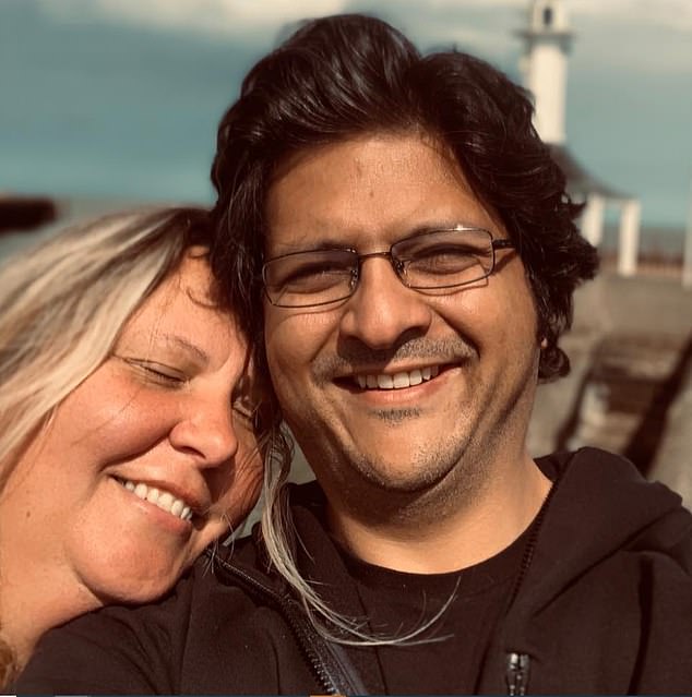 Shahzada Dawood, 48, (pictured with his wife Christine), a UK-based board member of the Prince's Trust charity, and his son Sulaiman Dawood, 19, are among five people missing from the submarine that was headed to visit the wreck of the submarine Titanic, was unveiled today