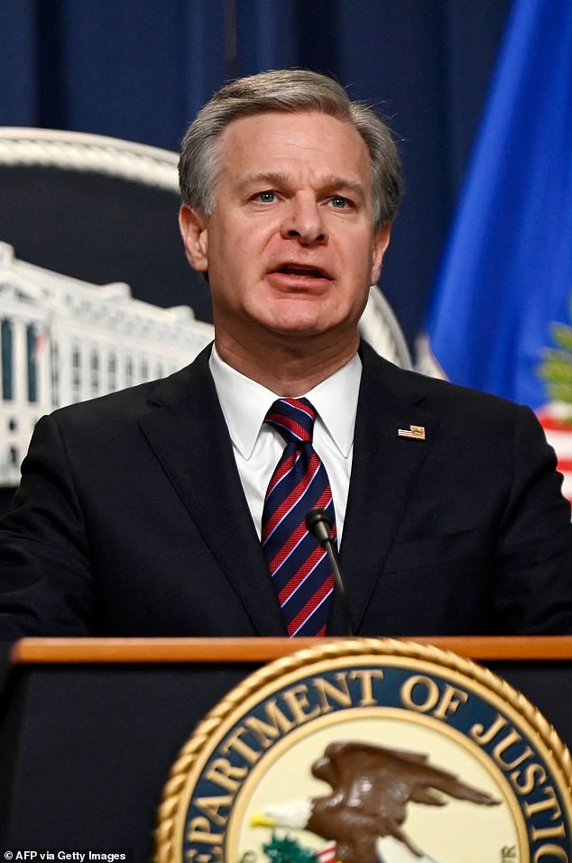 FBI Director Christopher Wray approves the release of a document