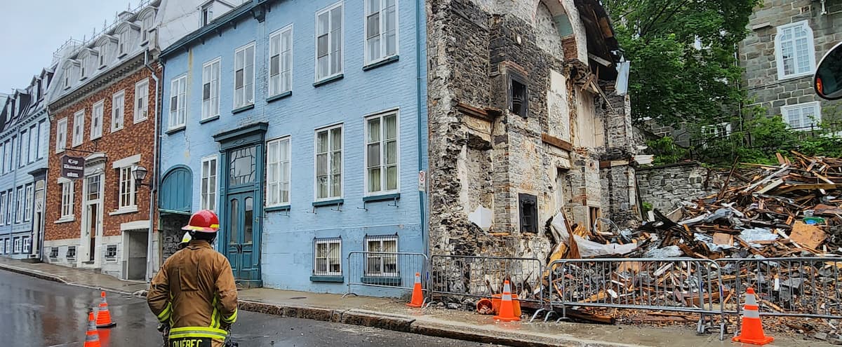 House razed to the ground in Old Quebec Opposition calls