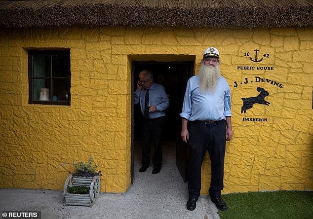 Once filming was complete, the set was quickly taken apart and left to decay before innkeeper Mr Mee showed any interest, according to RTÉ.  Pictured: JJ Devine's Public House which has been relocated and rebuilt in Galway, Ireland