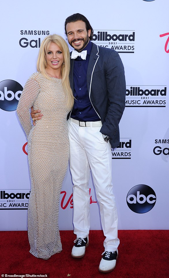 Ex-partner: Britney continued to be involved in the entertainment industry, although her new boyfriend Charlie Ebersol was a film and television producer (pictured in 2015)