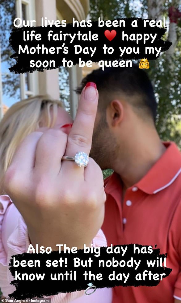 Love of her life: Britney had been dating Sam since 2016 when he appeared in her slumber party video.  They got engaged in September 2021 and announced their pregnancy in April 2022 before suffering a miscarriage in May