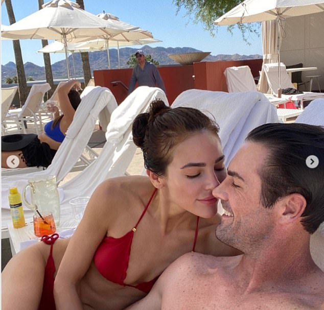 Graf, an actress, posted photos of the couple in love on Instagram last month