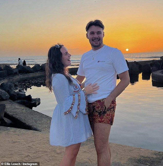 Healing: Ellie Leach, 22, who quit her role as Faye Windass earlier this year after a decade on the Cobbles, split from her boyfriend (pictured) in May amid 