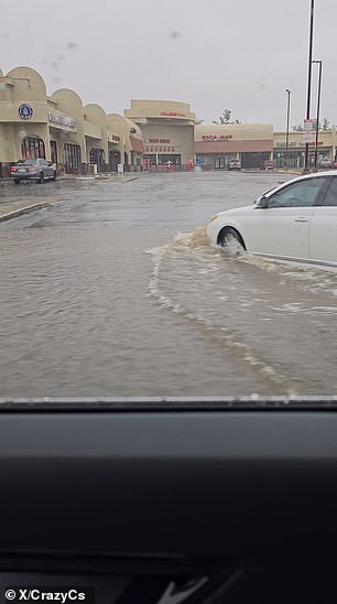 Flooding in the city of Lancaster