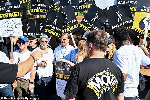 Tuesday's demonstration marked National Solidarity Day, which saw workers from across a wide range of industries rally along a picket line