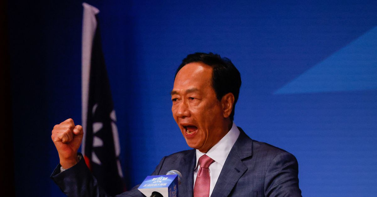 Foxconn founder Terry Gou announces candidacy for Taiwan presidency