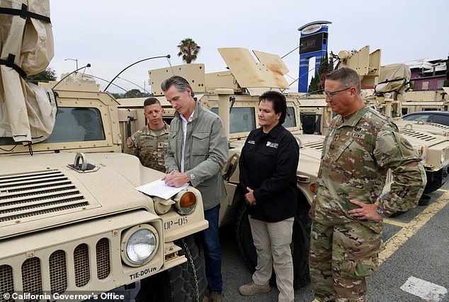 Gavin Newsom declares a state of emergency and the sheriff