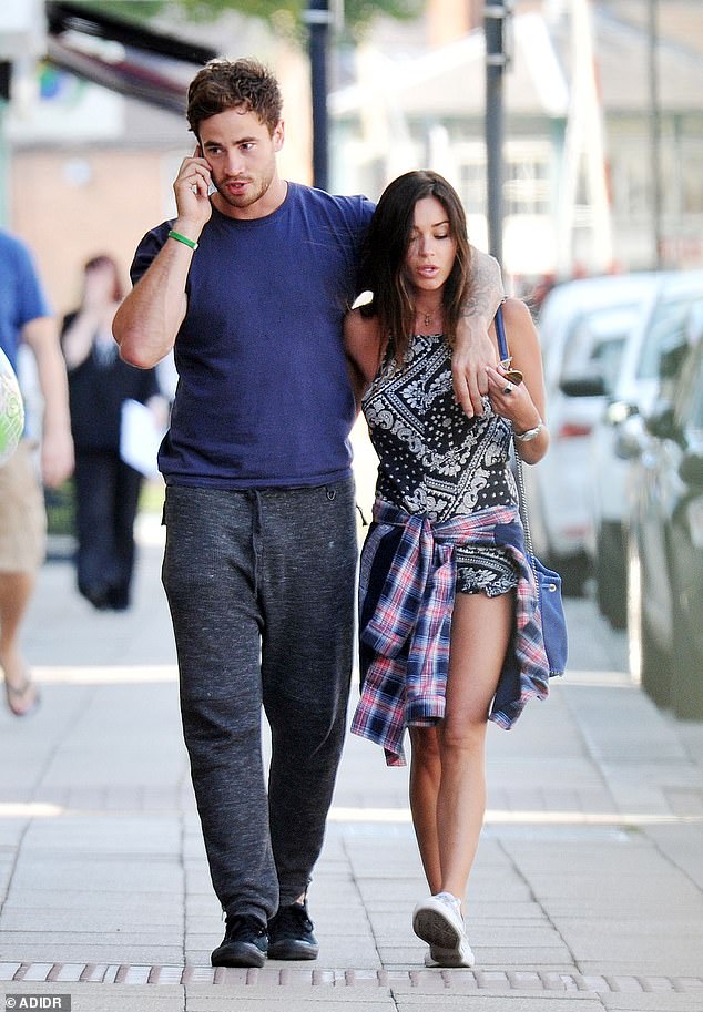 Previous romances: He also briefly dated Jasmine Waltz in 2010 before rekindling their romance in 2014, but then split again in 2015 (pictured in 2014)