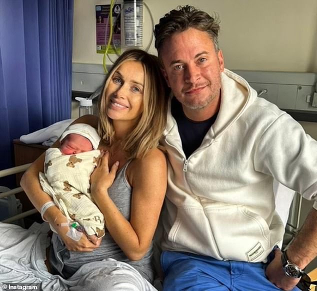 Family: The former Love Island star gave birth to a baby girl, Bonnie Rose, who she shares with her on/off boyfriend Gary Lucy, earlier this month