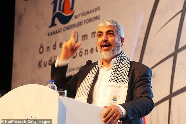 Hamas leader Khaled Meshaal's call for Muslims to 