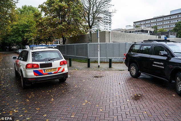 Pictures from Amsterdam show police parking in front of Jewish schools on Friday.  Schools are closed on Friday