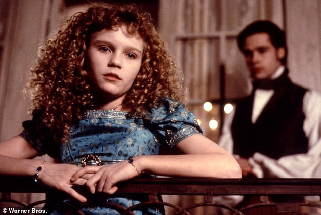 Youngster: The 1994 film was Kirsten Dunst's breakthrough, playing a 10-year-old girl named Claudia who was turned into a vampire by Louis de Pointe du Lac (Brad).