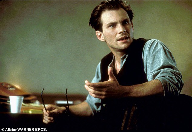 A-Lister: Christian Slater played Daniel Molloy in the horror film, a young reporter to whom the vampire Louis de Pointe du Lac tells his bloody life story