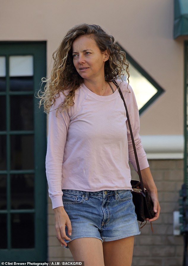 Outrageous: Phillips appeared to be without makeup while shopping