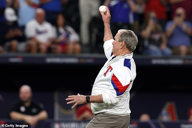 The twice-elected former president, 77, bought the Rangers, his favorite MLB team, in 1989