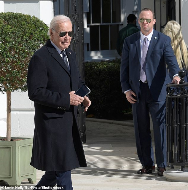 President Joe Biden left the White House last week with his security detail in tow