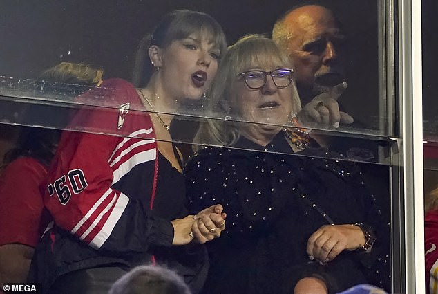 Connection!  Taylor has also developed a friendship with Kelce's mother, Donna Kelce