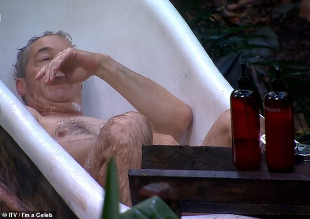 'Please stop!'  On Thursday, Nigel stripped naked again to take a bath and I'm A Celebrity came under fire from viewers over the scenes