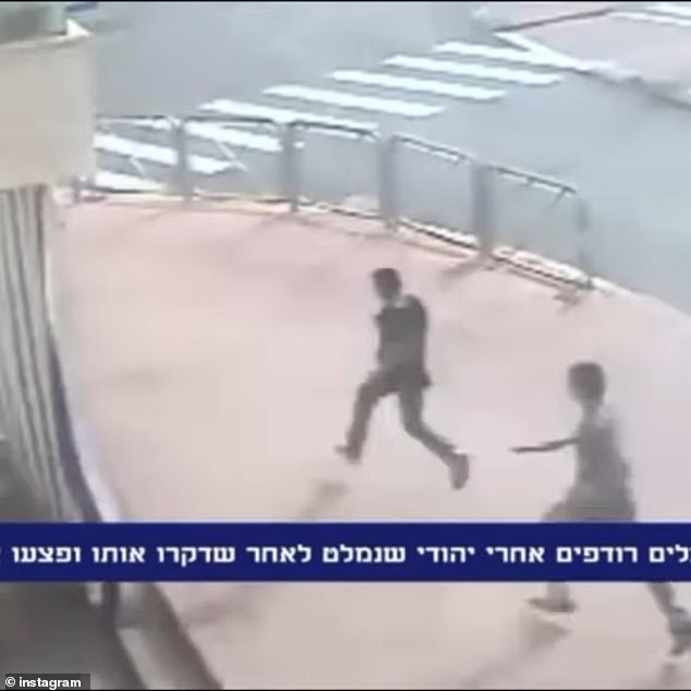 In still images from the footage of Ahmed and Hassan's rampage, the boys can be seen running