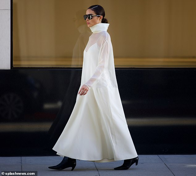 Olivia Culpo Shows Off A Long White Dress As She Heads To Bridal Shops ...