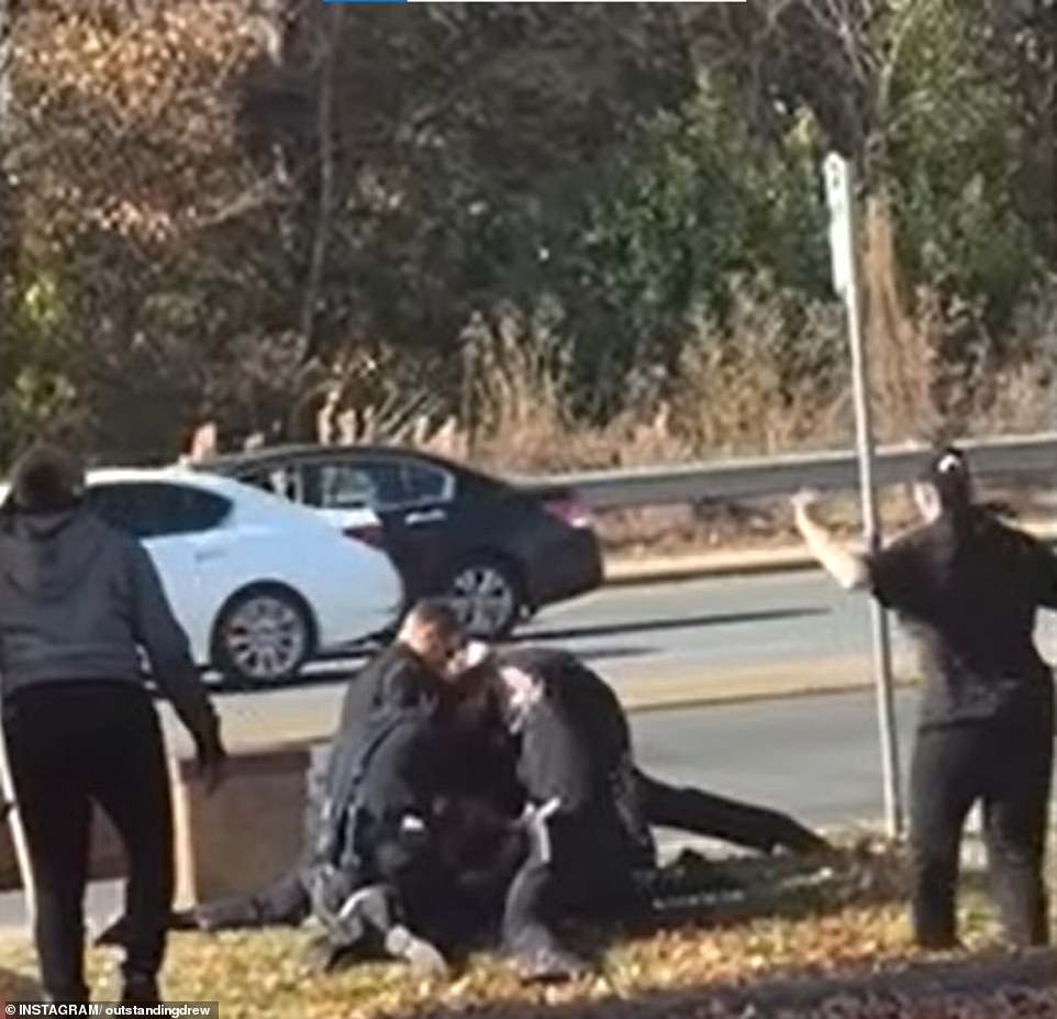 Earlier bystander videos showed a wider angle of the encounter as the group of police officers arrested Pierre.  The bodycam video was released Tuesday