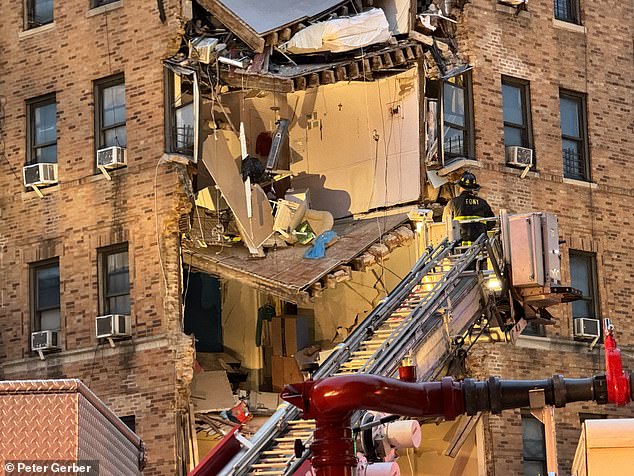 A building collapses in the Bronx as dramatic footage shows