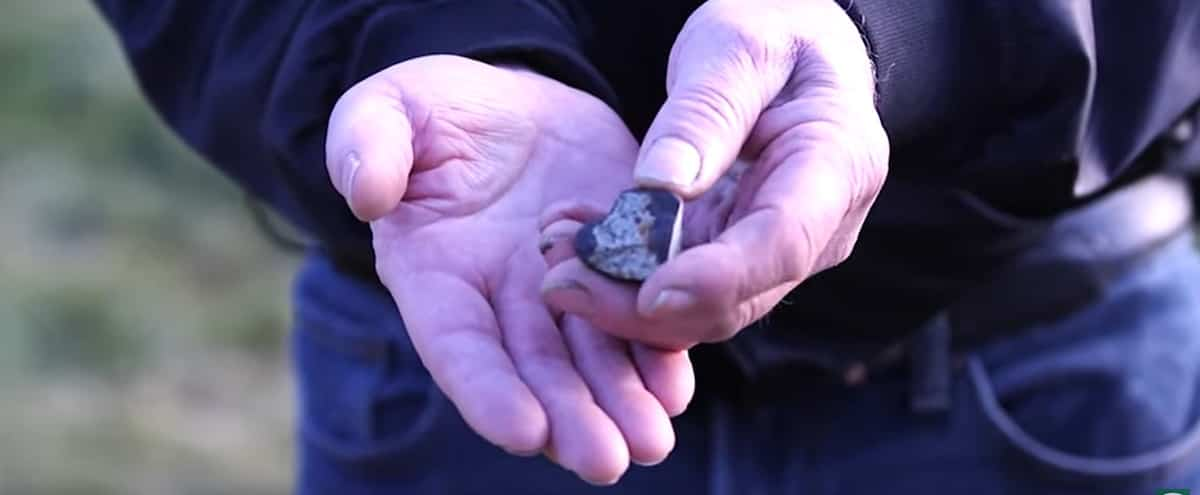 An Albertan discovers a meteorite in his gutter