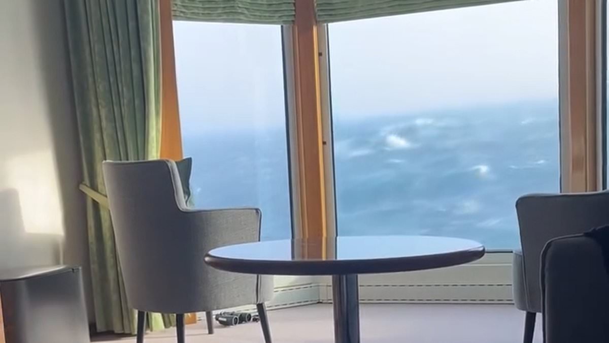 Harrowing Footage Shows Norwegian Cruise Ship Rocking Up And Down In