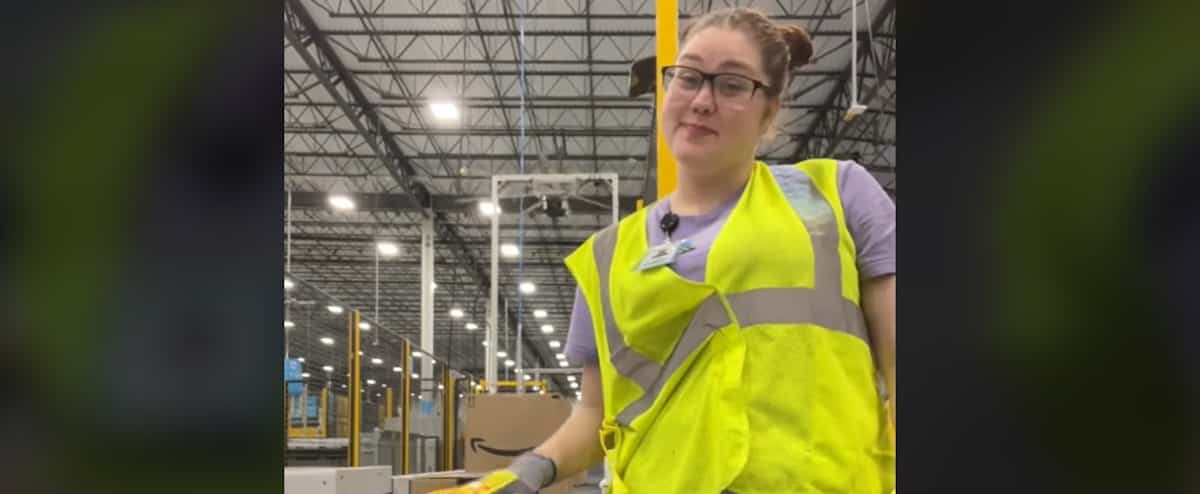 Paid 1750hour to change boxes Amazon employee brags on TikTok