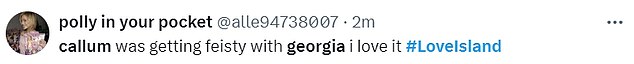 1707949216 151 Love Island fans are praising Callum Jones for putting Georgia
