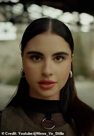 In the song, Ness (pictured) and Stilla threaten the three celebrities, who have all expressed anti-war sentiments, claiming that the IDF will 