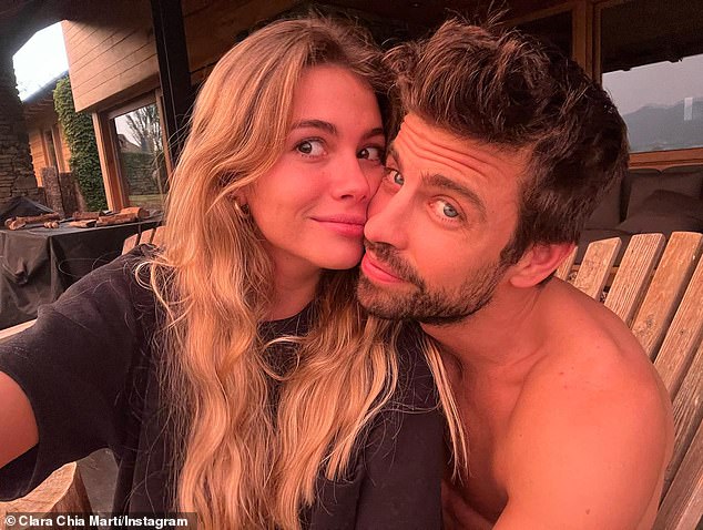 Shakira reportedly discovered a jar of jam that the 37-year-old Spaniard didn't like and devoured while she was out of town.  He has since gone public with his 25-year-old Kosmos employee and current girlfriend Clara Chia Martí (L, pictured May 20)