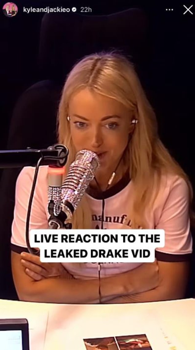 Jackie 'O' Henderson responded to a very offensive leaked video on Wednesday in which Drake is seen without pants live on air