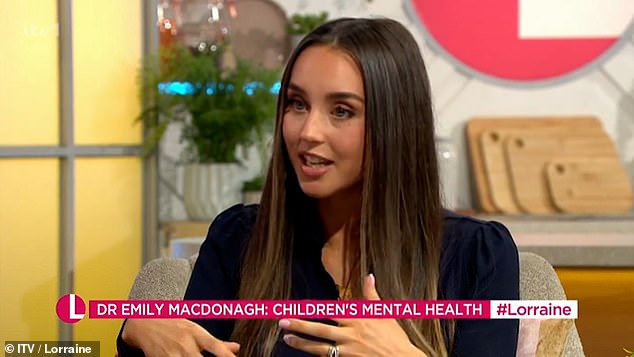 Emily Andre, 34, admitted on Monday's episode of Lorraine that her third pregnancy is 