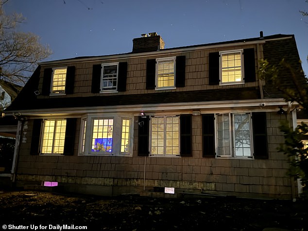 When  visited the property on Thursday evening, almost every light in the house was on - the lights in the living room, basement, garage and upstairs