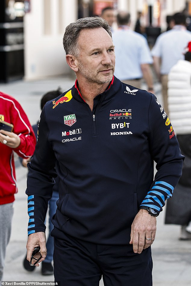 Christian was given the go-ahead to continue as Red Bull team boss on Wednesday and was photographed in Bahrain on Thursday