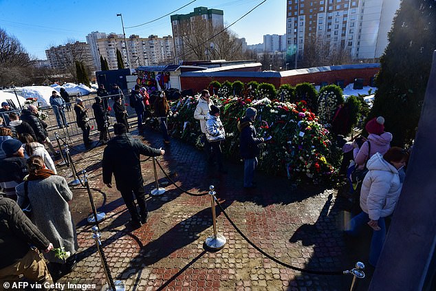 Unconfirmed reports said Navalny's supporters were arrested as they left their homes to attend the funeral