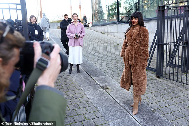 Jameela caused a storm in front of the cameras