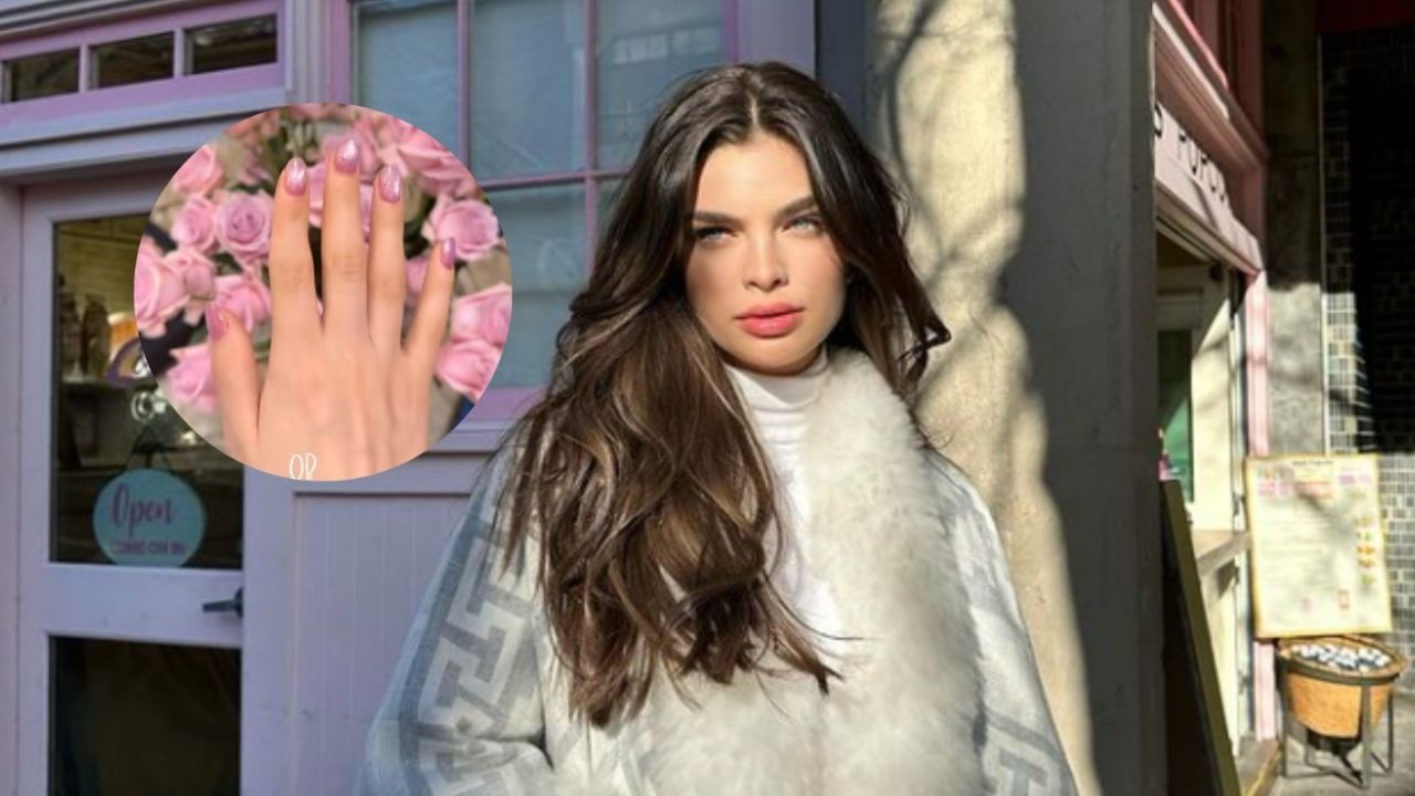 Nadia Ferreira falls in love with magnetic Pink Rose nails